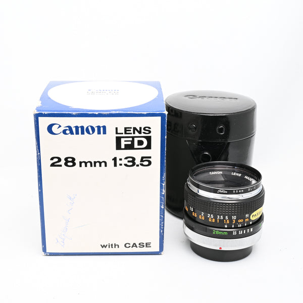 Canon 28mm F/3.5 FD Lens (New)