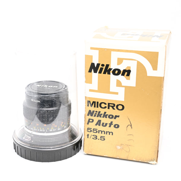Nikkor Nikon 55mm F/3.5 P Micro Auto Lens (New in Box)